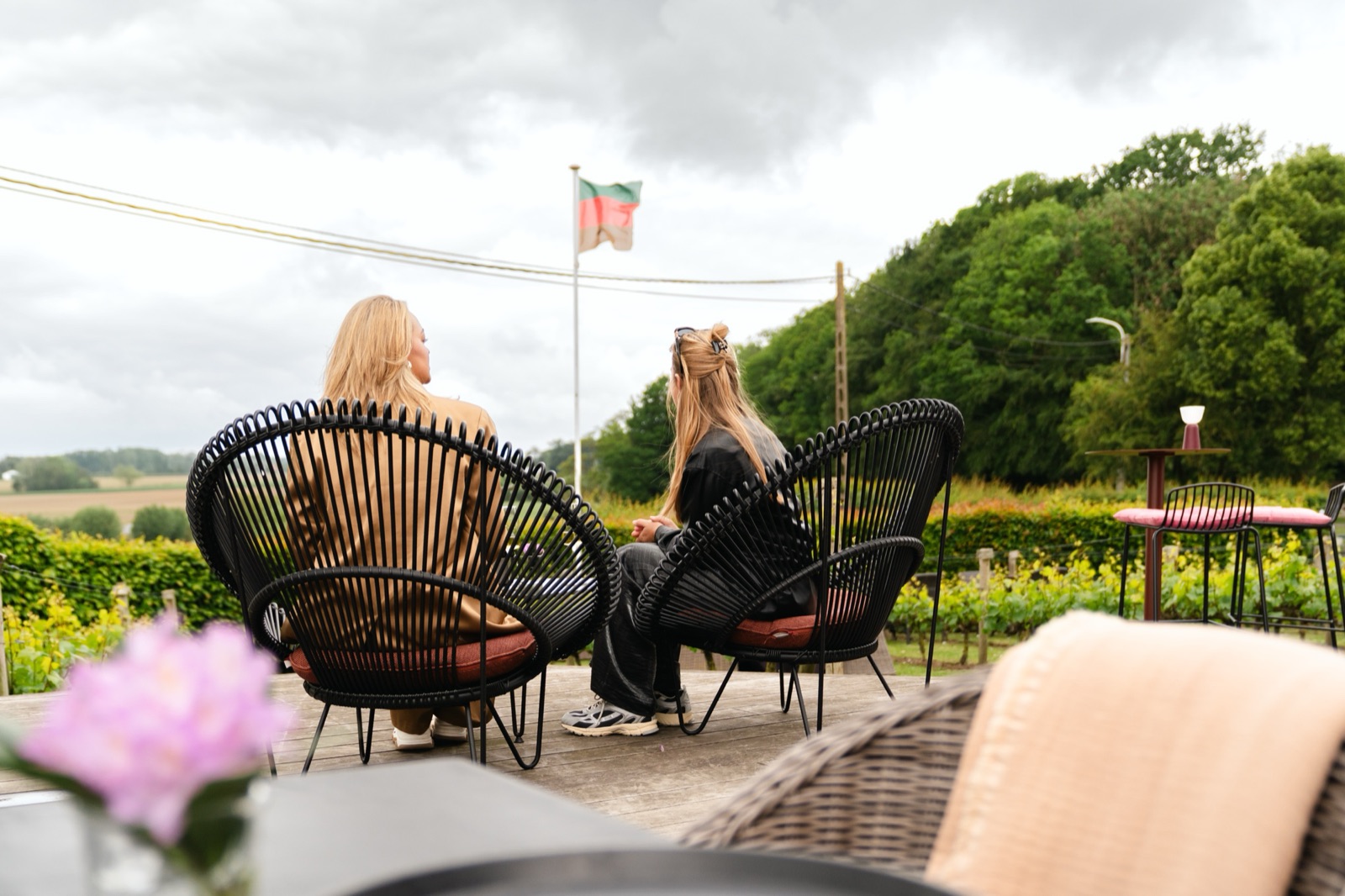 Terras merlijn zomer